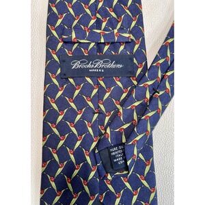 VTG Brooks Brothers Silk Tie Navy Ladybug Pattern 3.5in Made‎ USA Italy Print